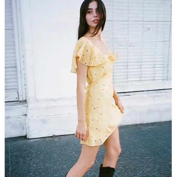 yellow tiered ruffle dress Strapless Butter Yellow Corset Prom Dresses with Tiered Ruffle Skirt a   Viniodress
